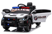 Cargar imagen en el visor de la galería, Coche electrico para niños - Dodge Charger SRT Hellcar Redeye Policia, 2x12V