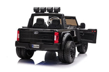 Cargar imagen en el visor de la galería, Coche electrico para niños Ford Super Duty F450 Negro 4x24V