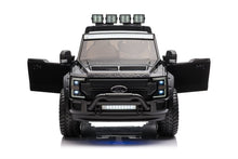 Cargar imagen en el visor de la galería, Coche electrico para niños Ford Super Duty F450 Negro 4x24V