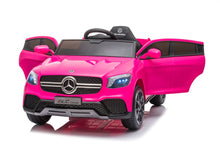 Cargar imagen en el visor de la galería, Coche eléctrico para niños - Mercedes GLC Coupe Rosa 4x12V, Neumáticos EVA y Asiento de Cuero - Coche Eléctrico Infantil