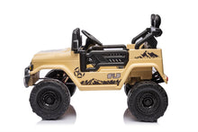 Cargar imagen en el visor de la galería, Coche electrico para niños -Toyota FJ Cruiser Khaki 4x12V con Neumáticos EVA y Asiento de Cuero