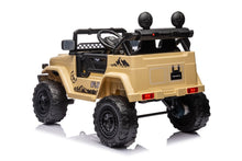 Cargar imagen en el visor de la galería, Coche electrico para niños -Toyota FJ Cruiser Khaki 4x12V con Neumáticos EVA y Asiento de Cuero