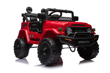 Cargar imagen en el visor de la galería, Coche electrico para niños -Toyota FJ Cruiser Rojo 4x12V con Neumáticos EVA y Asiento de Cuero
