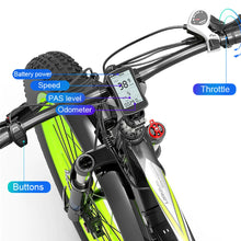 Cargar imagen en el visor de la galería, Bicicleta Eléctrica De Montaña LANKELEISI XC4000 Con Neumáticos Gruesos