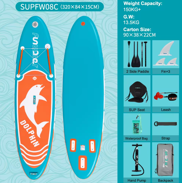 Tabla de Paddle Surf hinchable Funwater con asiento de KAYAK SUPFW08B