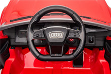 Cargar imagen en el visor de la galería, AUDI RS6 ROJO, 12V CON NEUMÁTICOS DE GOMA COCHES ELECTRICOS PARA NIÑOS
