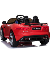 Load image into Gallery viewer, Jaguar F-Type rojo, con licencia de la marca Jaguar. Coches eléctricos para niños
